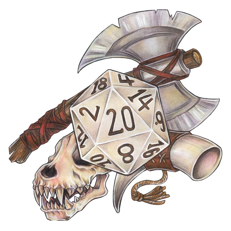 Role Playing Game Tabletop D20 Dice Gift Barbarian