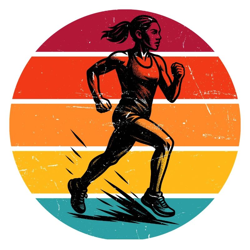 Illustration de course pour la course