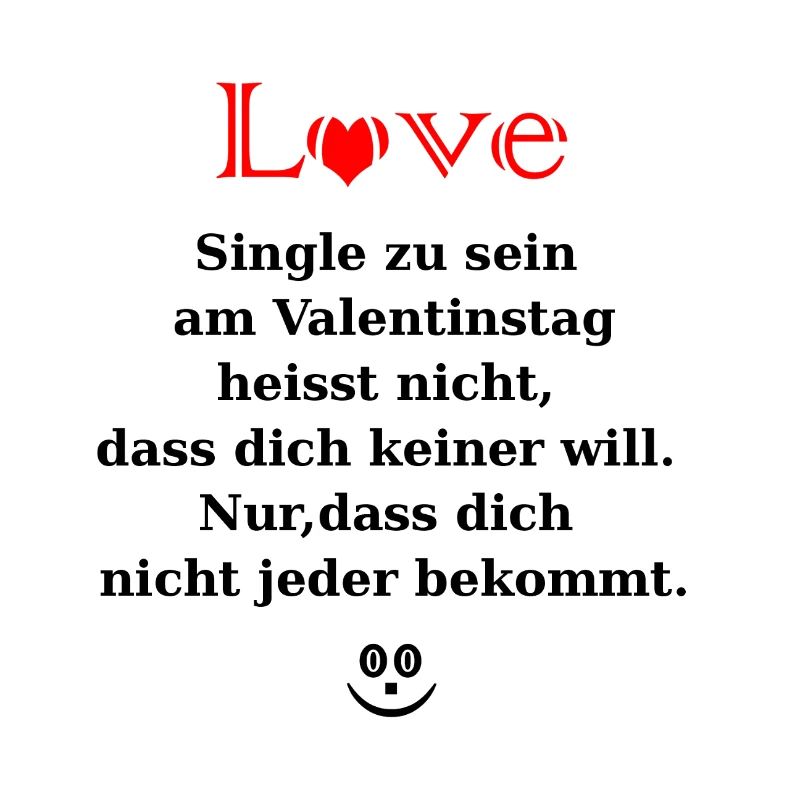 Single zur Valentin mit Herz