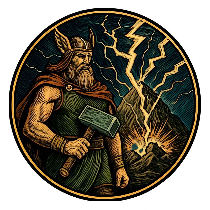 Thor avec un marteau