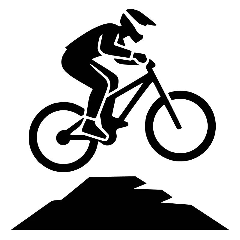 Silhouette du Jump Biker VTT