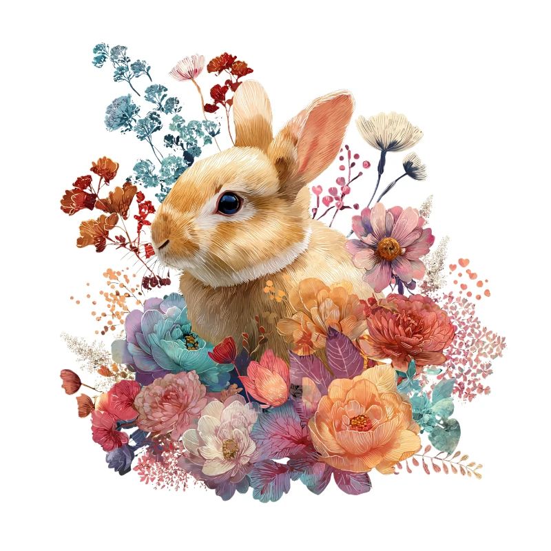 Fleurs de lapins florales