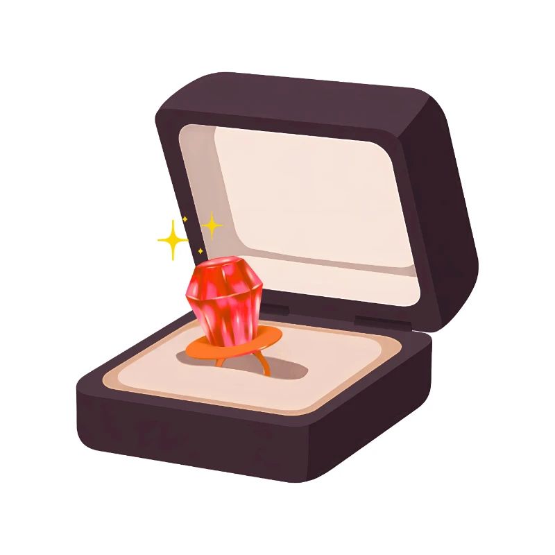 Candy Ring Proposal Engagement Marry Wedding