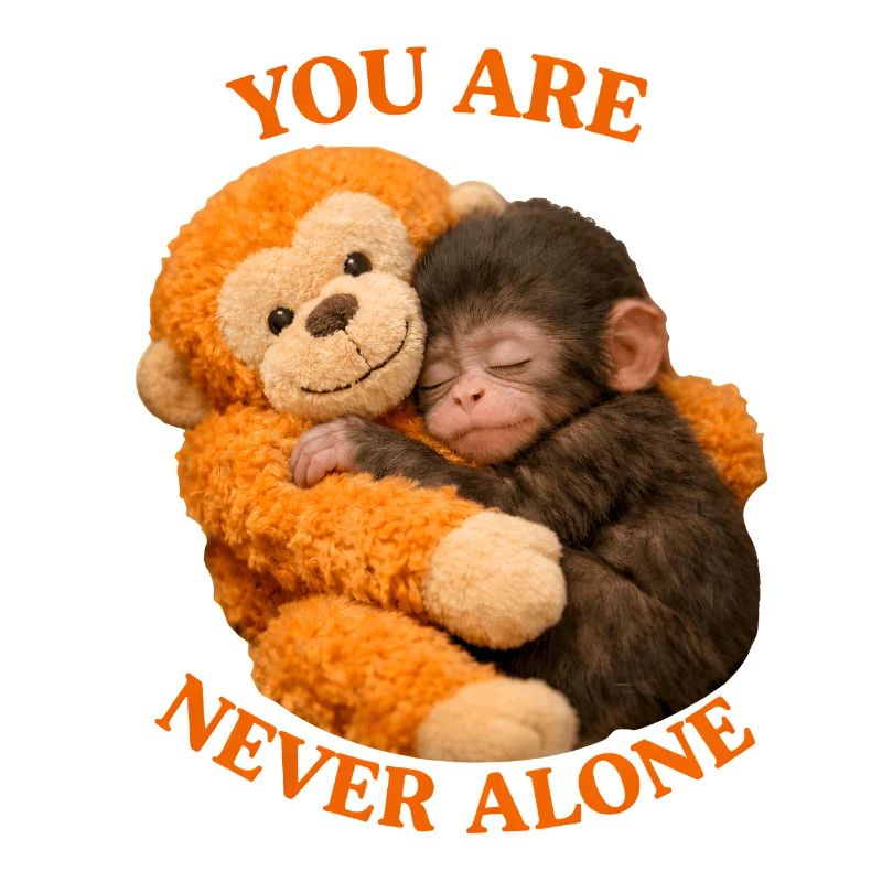 Baby Monkey Punch with Plush You're Never Alone