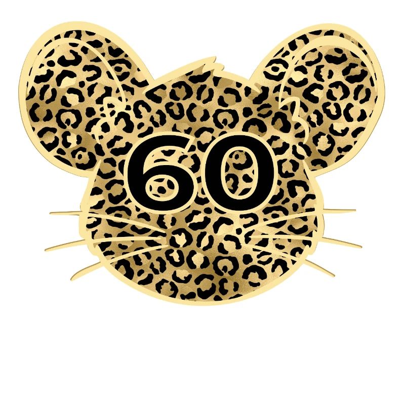 60th Birthday Leopard Mouse