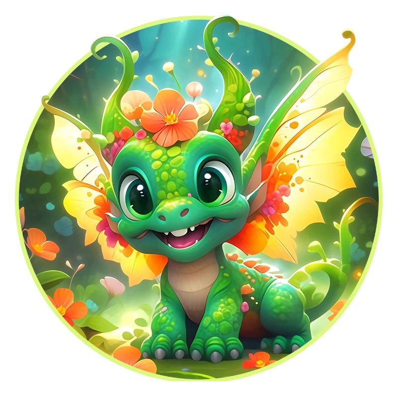 Les dragons en fleurs dans la Forêt Merveilleuse