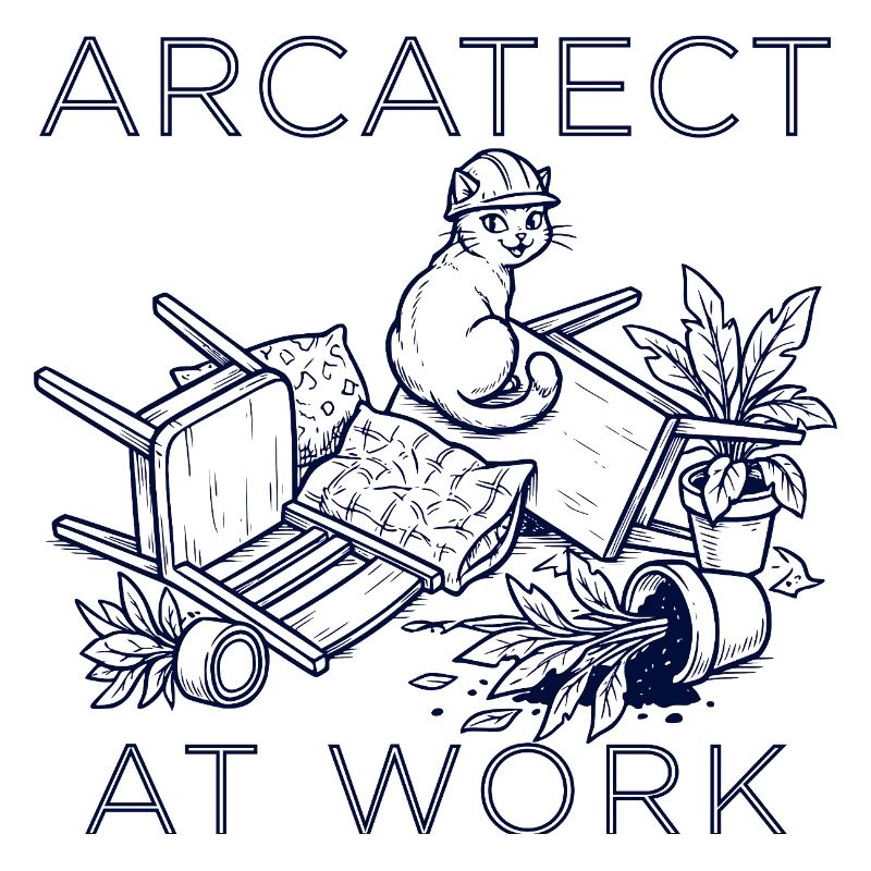 Arbeiterkatze am Werk