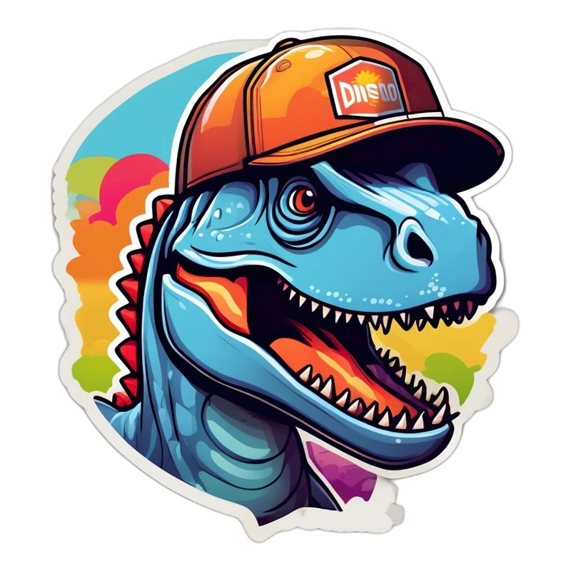 Dinosaurier-Regenbogenkappe