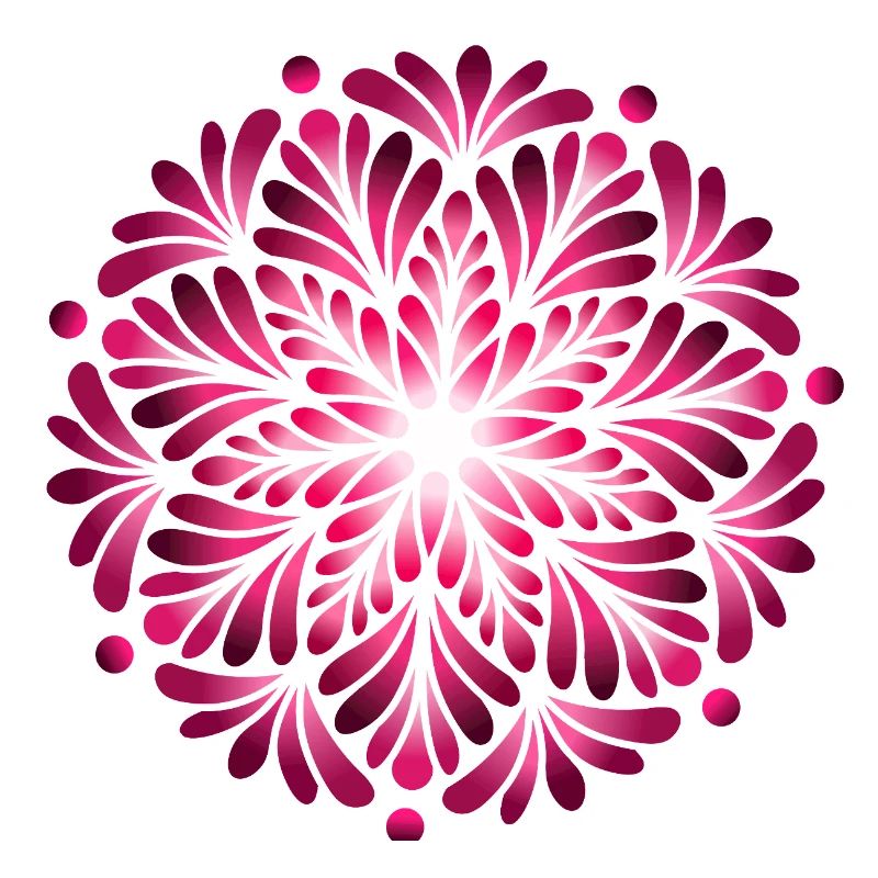 Luminous Pink Mandala 
