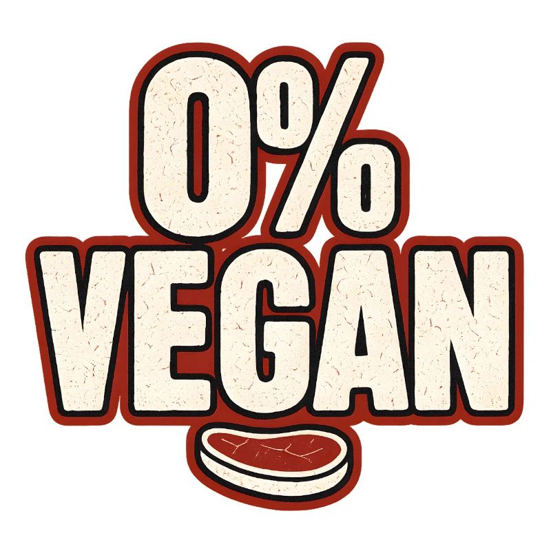 0% Vegan – Retro Statement