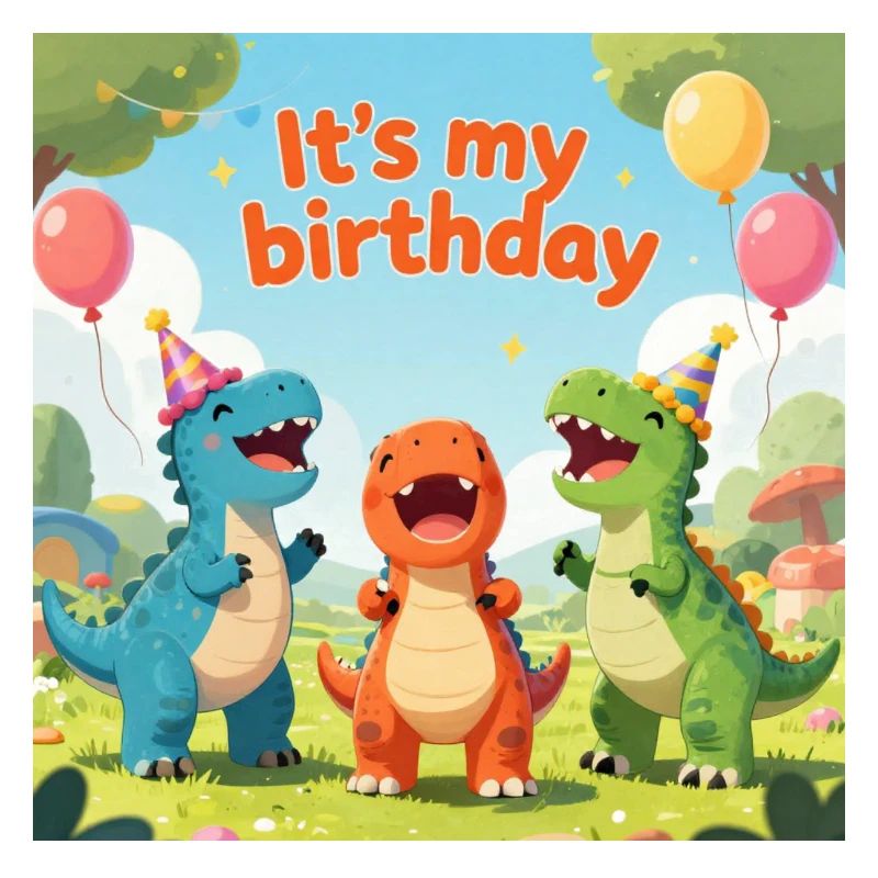 Fête d’anniversaire Dino : C’est mon anniversaire