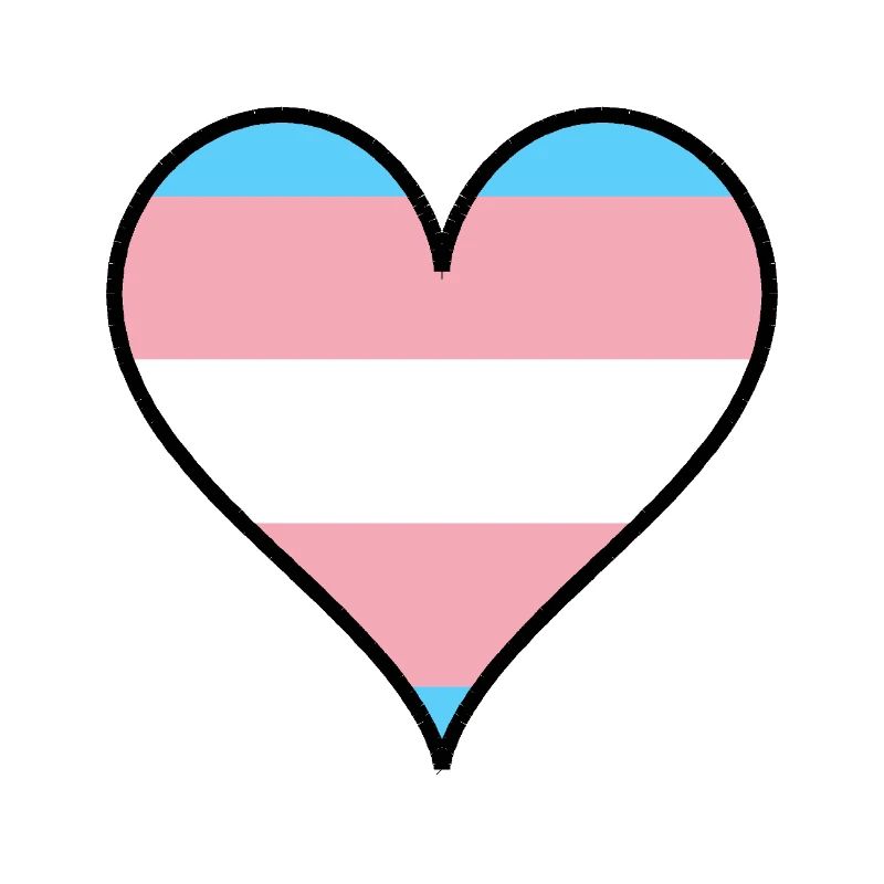 Trans Pride Heart