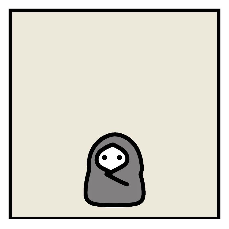 Introvert Cocoon Minimal Meme Character