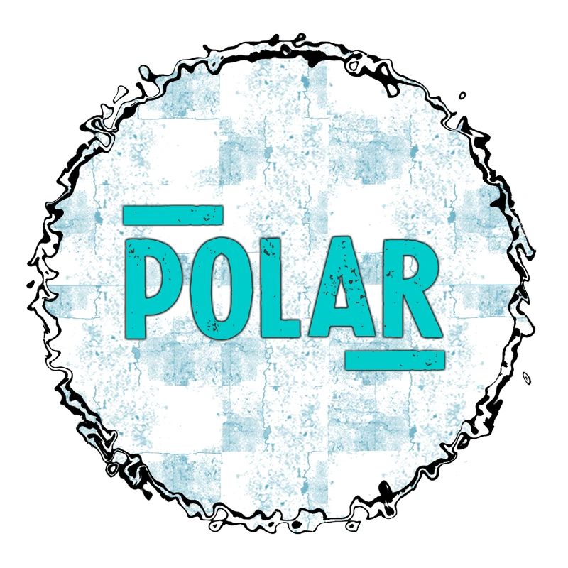 Polar Eisblau Logo Muster