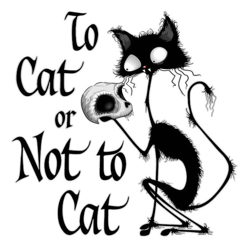 « À chat ou pas à chat » Mème drôle de Hamlet à chat