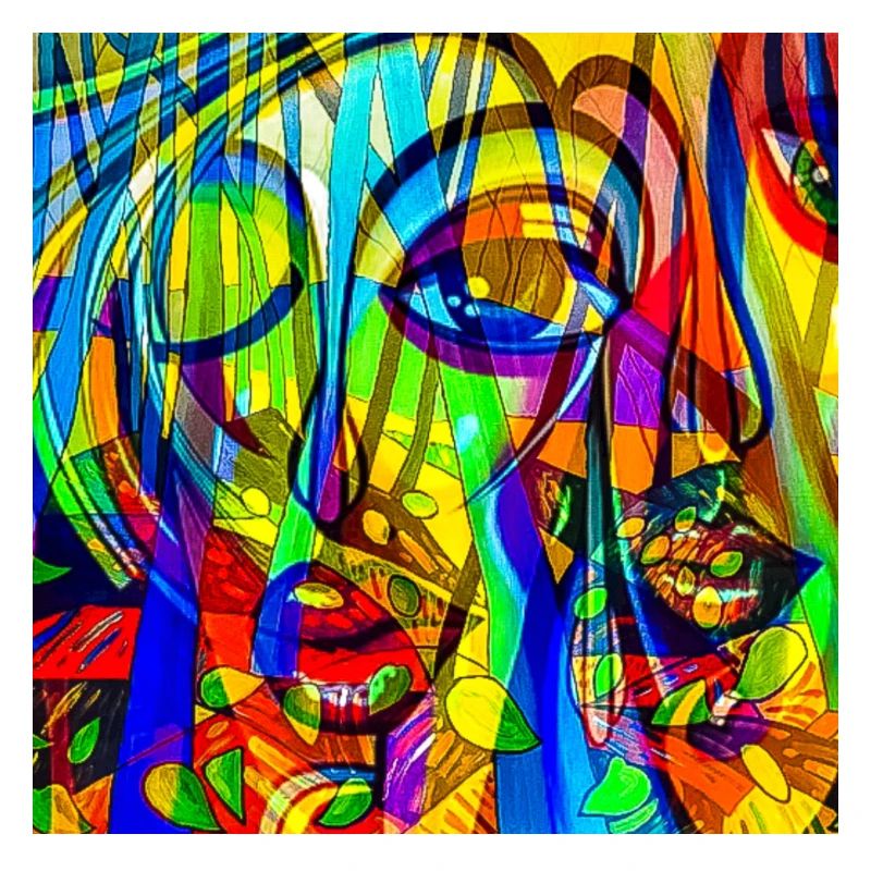 Motif de couleurs Face Abstrait