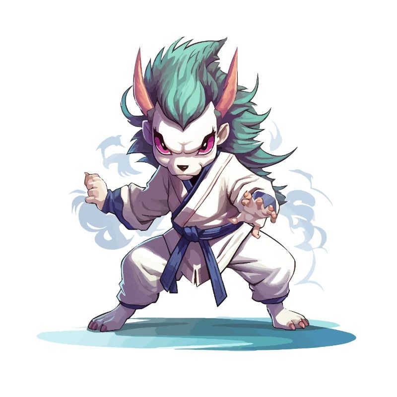 Combattant Démon en Gi