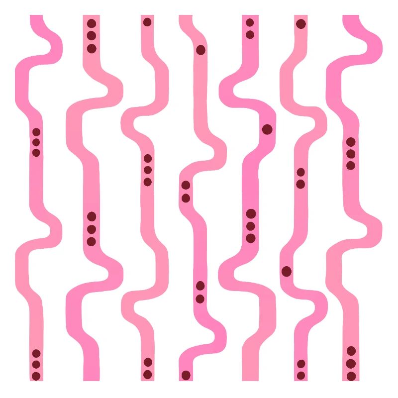 Wiggle Wavy Stripes L