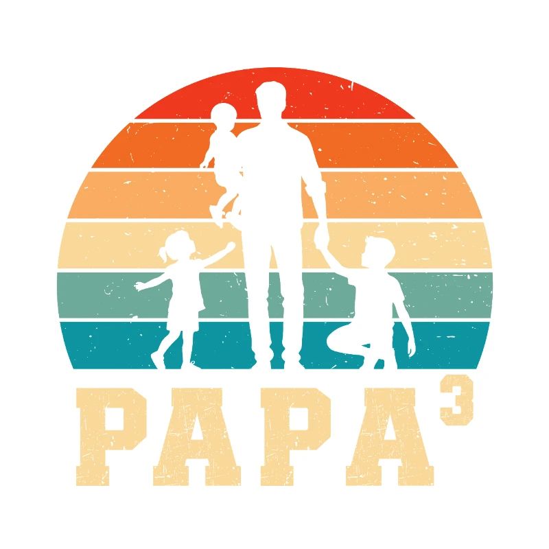 Papa Vater von 3 Kinder Kindern