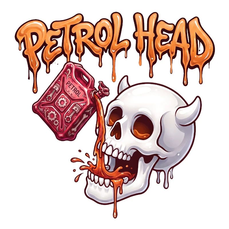 Petrol Head Skull