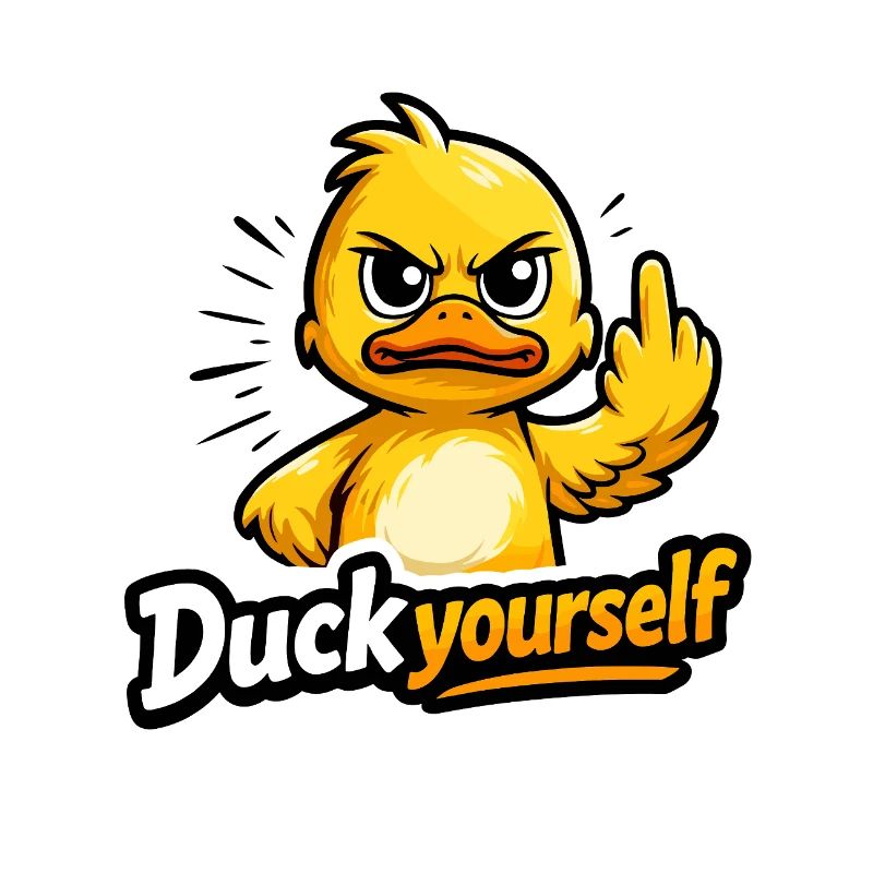 Canard coquin avec de l’attitude