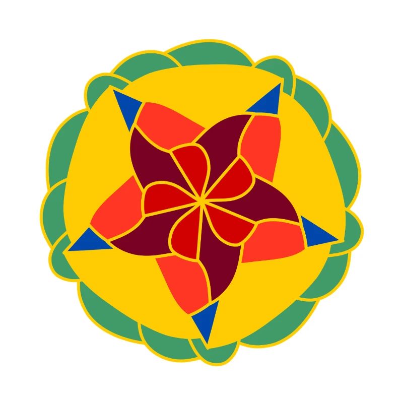 Mandala éclatant géométrique