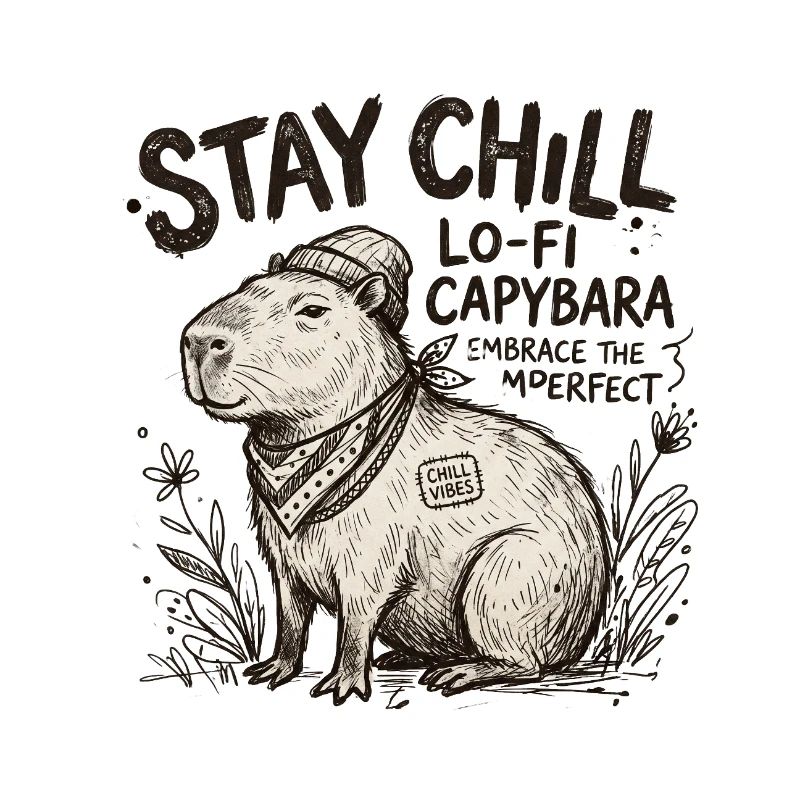 Capybara Chill LoFi Artwork
