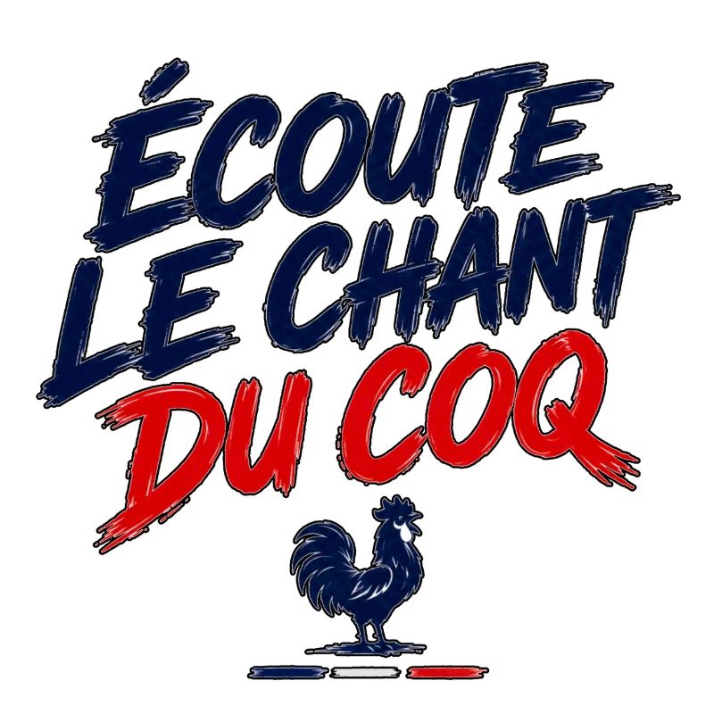Cri de supporter français écoute le chant du coq
