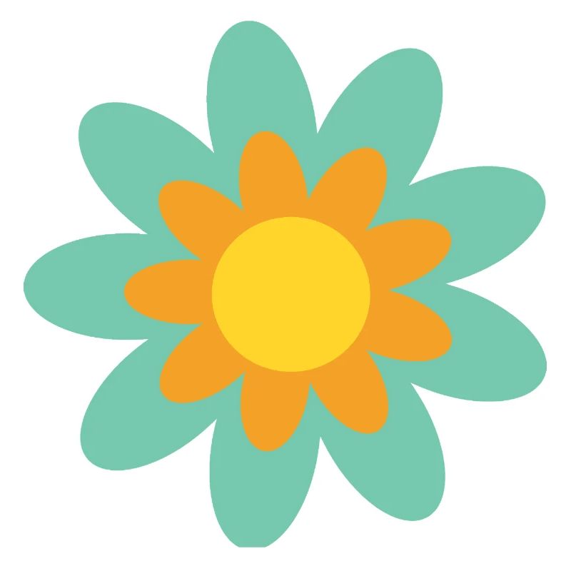 70s Flower Pattern Hippie Gift