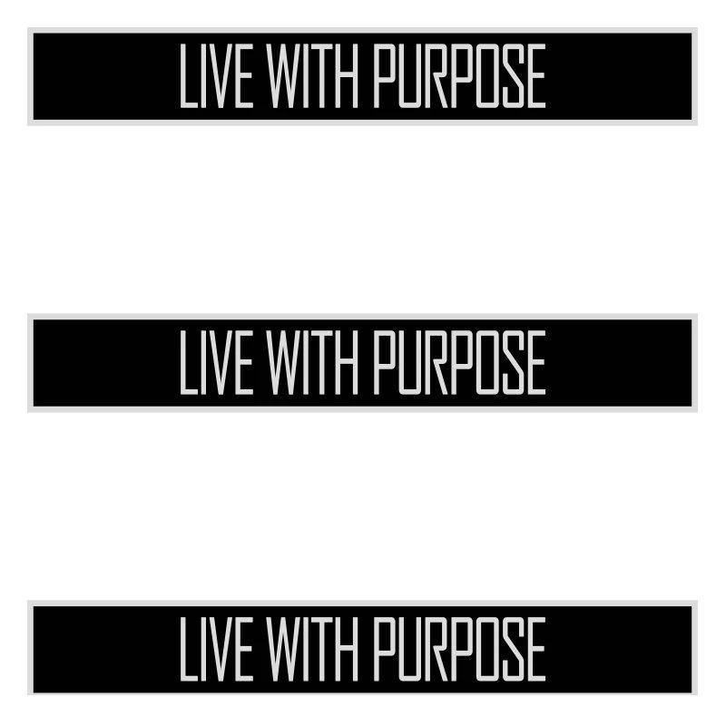 Live With Purpose Motivation Sense Mindset Saying