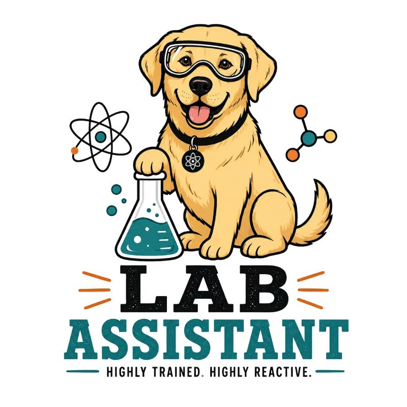 Lab Assistent Hund Illustration - Labrador Merch