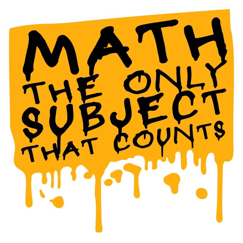 Les mathématiques La seule matière qui compte Nerd Mathe Logo