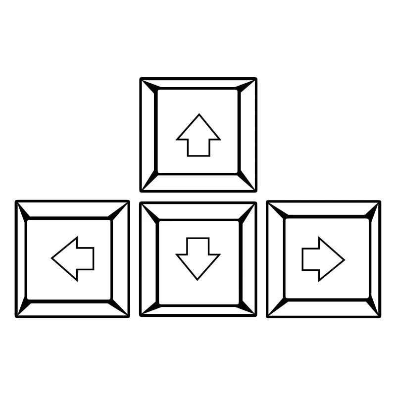 Up Down Left Right Keyboard Buttons (Keys)