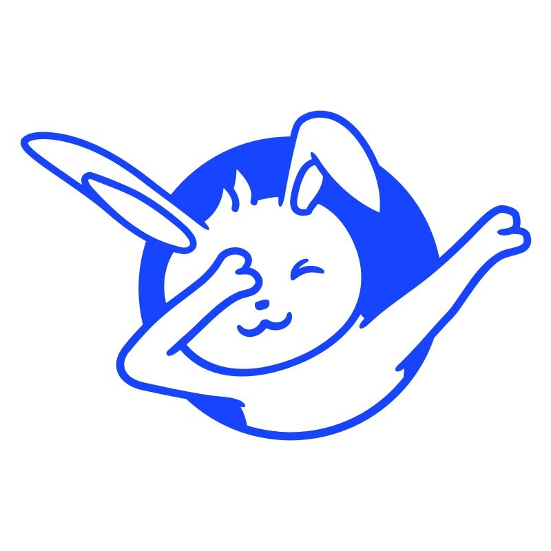 Bunny Dabbing Dab Dance Pose Dancing Hole Party Fun