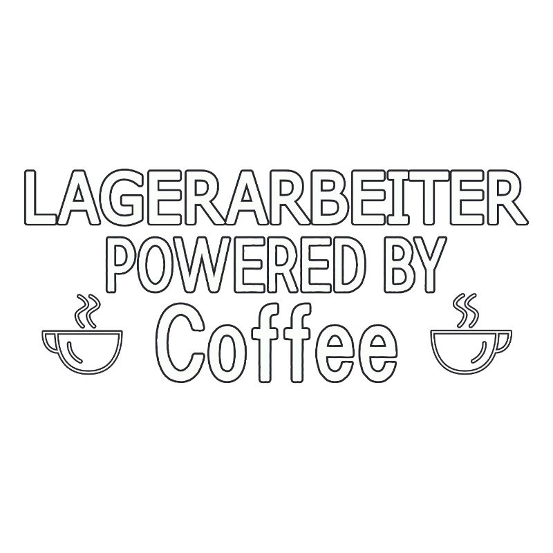 Warehouse Worker Powered By Coffee