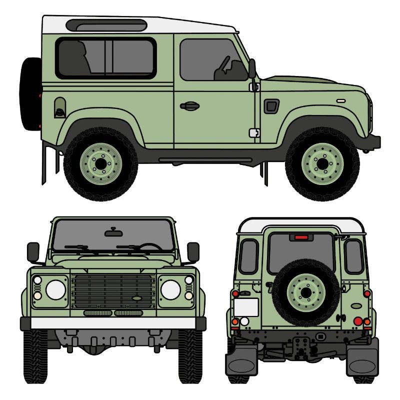 Defender 90 - Côtés