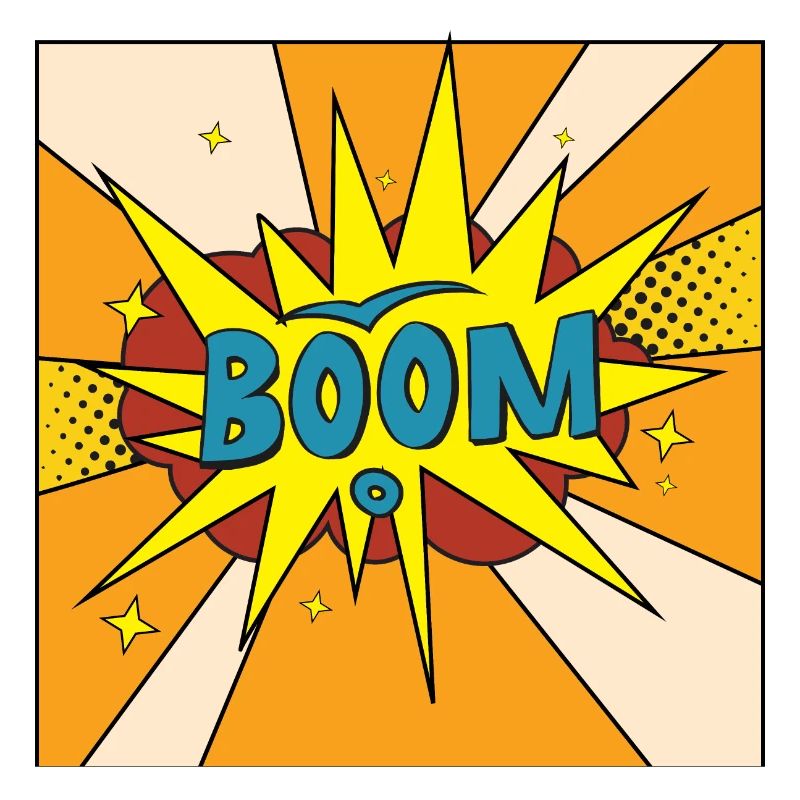 Boom Comic Explosion Style