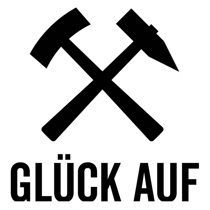 Glück Auf Bergmannszeichen Schlägel Eisen Pott Aue
