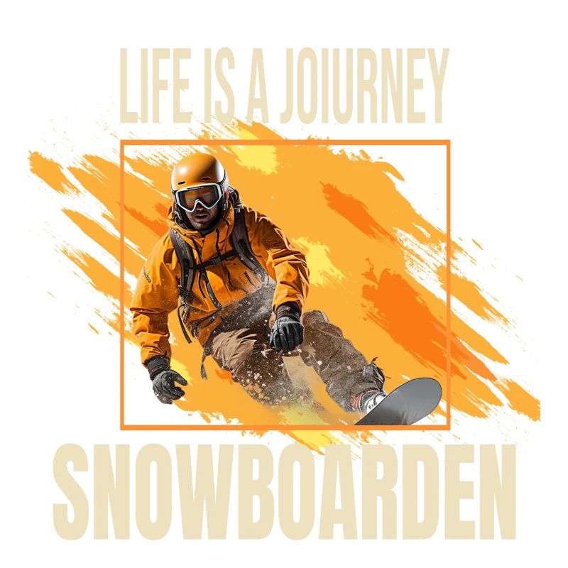Life is a journey - Snowboarden