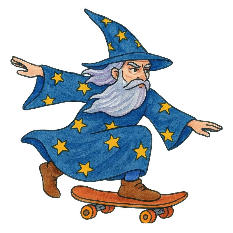 Starry Wizard Skateboard