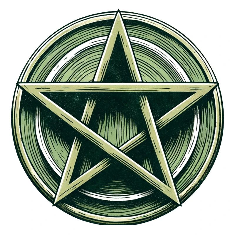 Emerald Pentagram Crest