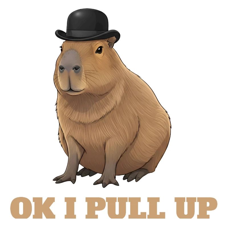 Ok I Pull Up - Capybara Meme Humor