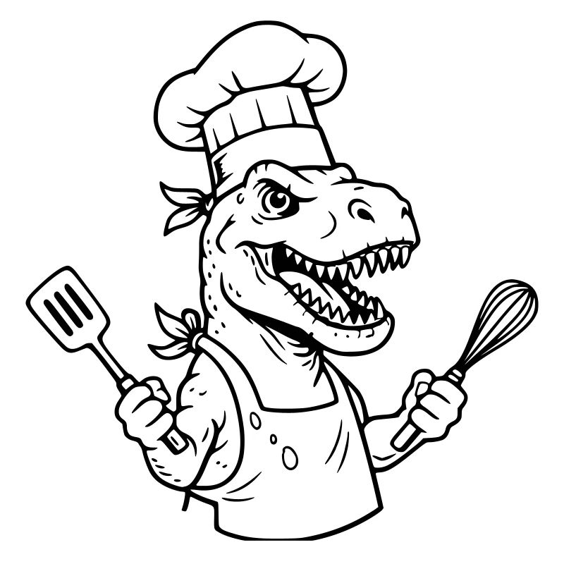 T-rex cuisinier 
