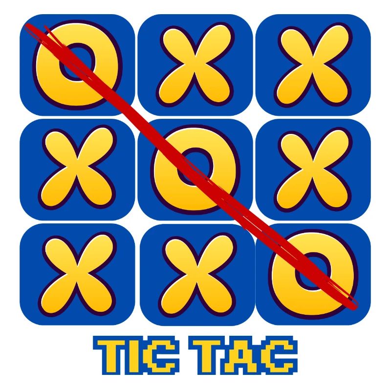 Graphique rétro de soirée de morpion