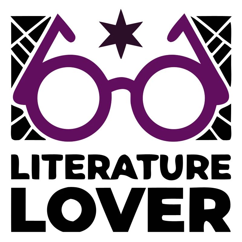 Literature Lover Brille Text