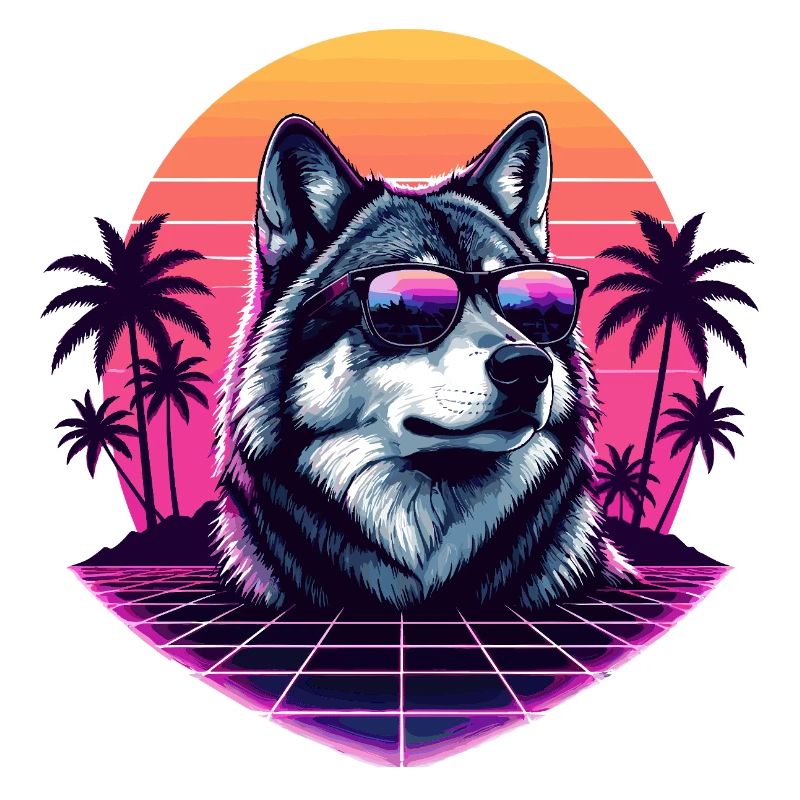 Coucher de soleil Husky Vapo Neon