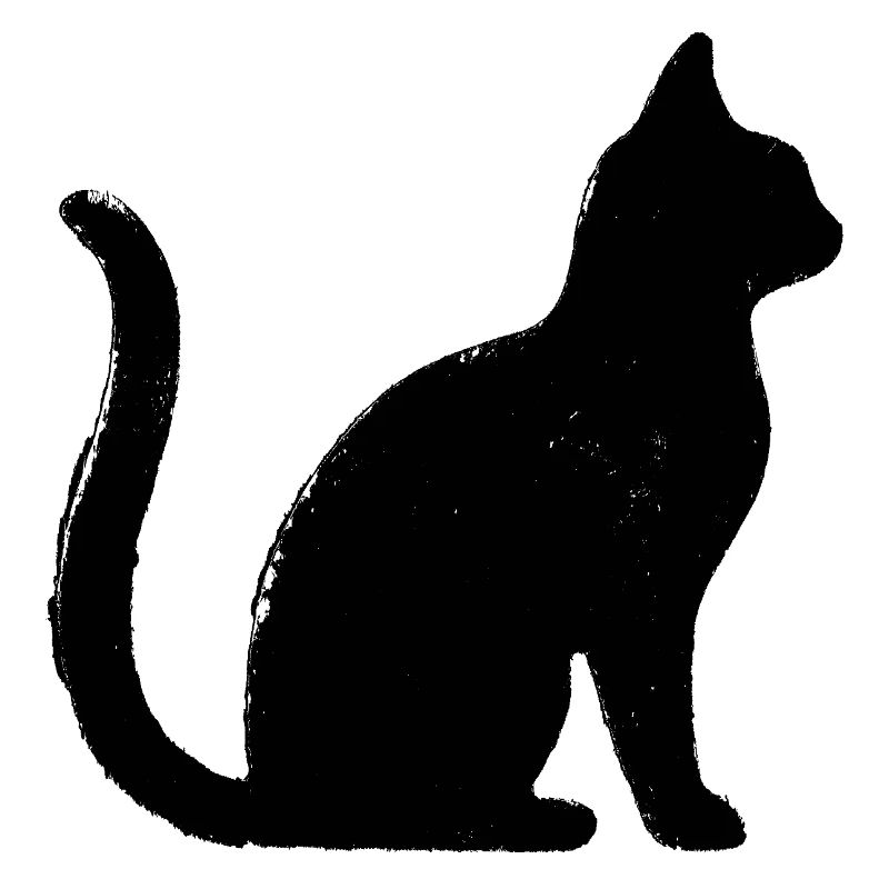 Chat - Silhouette NOIR