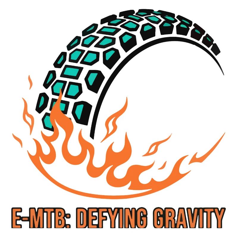 E-MTB Defying Gravity Flame Tire