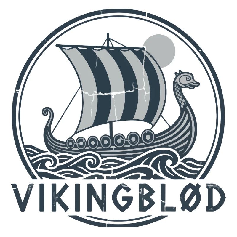 Wikingerblut-Wikingerschiff Notleidender Pullover