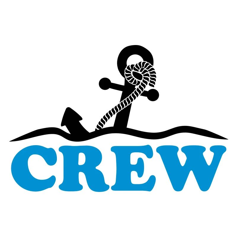 Anchor under water waves crew design